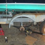 Trailer repair - axle springs being replaced